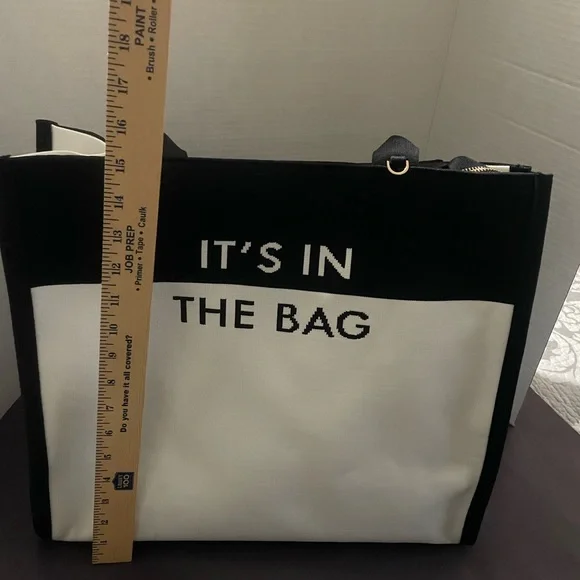 Kate spade x target colorblock knit Black/White Tote Bag BNWT - Picture 5 of 8